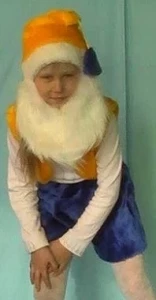 Детский карнавальный костюм «Гном» с бородой для мальчиков
