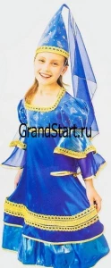 Детский карнавальный костюм «Ночная Фея» (синяя) для девочек