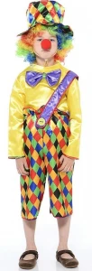 Детский карнавальный костюм Клоун «Петя» для мальчиков