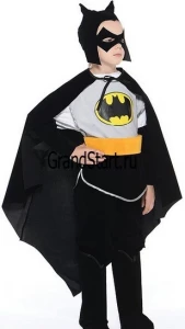 Детский карнавальный костюм Бэтмен «Чёрный Плащ» для мальчиков