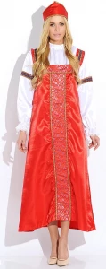 Русский Народный фольклорный костюм «Марья Искусница» для взрослых