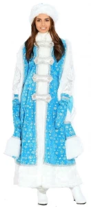 Карнавальный новогодний костюм Снегурочка «Боярыня» для взрослых