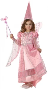 Детский карнавальный костюм Фея «Сказочная» (розовая) для девочек
