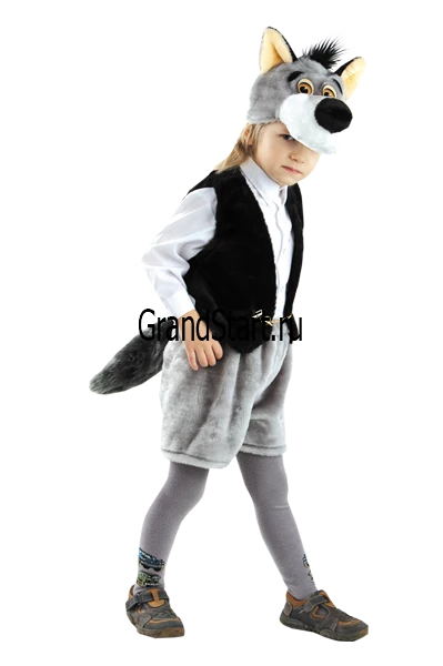 Детский карнавальный костюм Серый Волк «Семён» для мальчиков