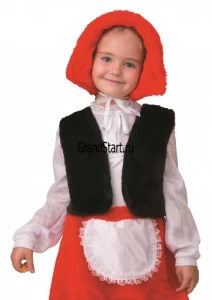 Детский маскарадный костюм «Красная Шапочка» для девочки