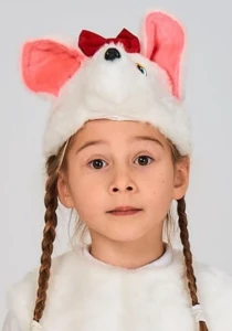 Детская карнавальная Шапочка «Мышка» для девочек и мальчиков
