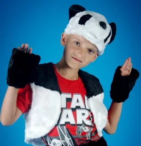 Детская карнавальная Шапочка «Панда» для девочек и мальчиков
