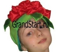 Детская карнавальная Шапочка Цветок «Роза» для девочек и мальчиков