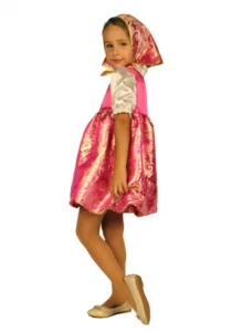 Детский карнавальный костюм Матрёшка «Люкс» для девочек