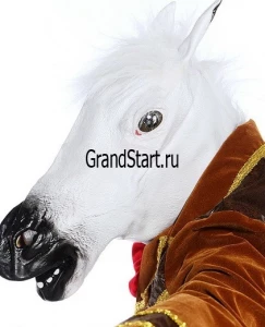 Карнавальный костюм «Конь в пальто» белый для взрослых