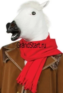 Карнавальный костюм «Конь в пальто» белый для взрослых