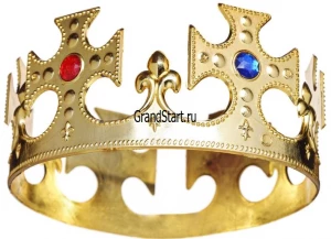 Детская карнавальная «Корона» (Король - Царь) золото