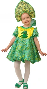 Детский маскарадный костюм «Царевна-Лягушка» для девочки
