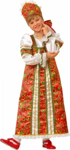 Детский карнавальный Русский Народный костюм «Алёнушка» для девочек