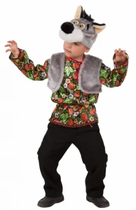 Детский карнавальный костюм Волчонок «Еремка» для мальчиков