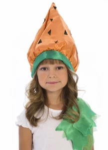 Детская маскарадная Шапочка «Морковь» для девочек и мальчиков