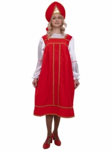 Карнавальный Русский Народный костюм «Василиса» женский для взрослых