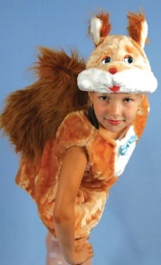 Детский маскарадный костюм «Белочка» (подростковый) для девочек