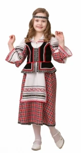 Детский карнавальный народный «Национальный» костюм для девочек