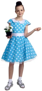 Детское Платье «Стиляга» голубое для девочек
