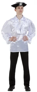 Рубашка карнавальная «Пиратская» (белая) для взрослых