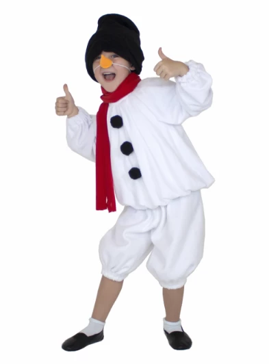 Костюм карнавальный «Снеговик» для мальчиков и девочек