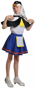 Детский карнавальный костюм «Сорока-Белобока» для девочек