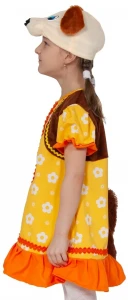 Детский маскарадный костюм Собачка «Жучка» для девочек