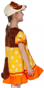 Детский маскарадный костюм Собачка «Жучка» для девочек