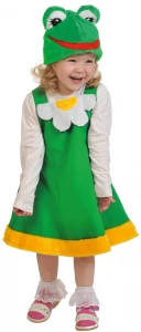 Детский карнавальный костюм «Лягушка» для девочек