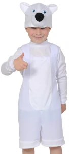 Детский карнавальный костюм Мишка «Полярный» для мальчиков и девочек