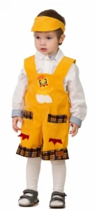 Детский карнавальный костюм Цыпленок «Пончик» для девочек и мальчиков