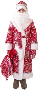 Детский новогодний костюм Дед Мороз «Морозко» для мальчиков