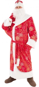 Карнавальный костюм «Дед Мороз» (плюш) для взрослых
