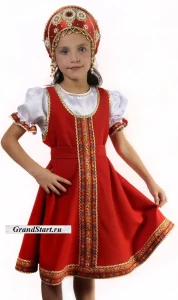 Русский Народный Фольклорный костюм «Елена» для девочек