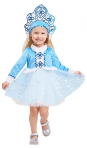 Детский карнавальный костюм Снегурочка «Ася» для девочек