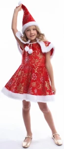 Маскарадный костюм «Мисс Санта» для девочек