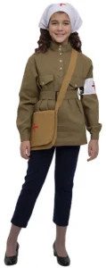 Карнавальный костюм «Военной Медсестры» с сумкой (Подростковый)