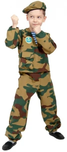 Карнавальный костюм «Десантник» с пистолетом
