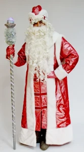 Новогодний костюм «Дед Мороз» (красный) для аниматоров