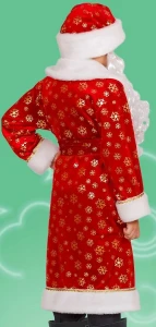 Новогодний костюм Дед Мороз «Снежный» детский