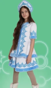Карнавальный костюм Снегурочка «Снежка» для девочек