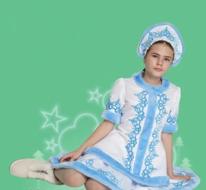 Карнавальный костюм Снегурочка «Снежка» для девочек