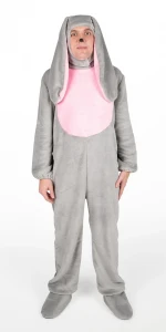 Карнавальный костюм «Заяц» (Кролик) серый для взрослых