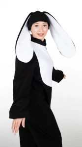 Карнавальный костюм «Кролик-Кот» (чёрный) для взрослых