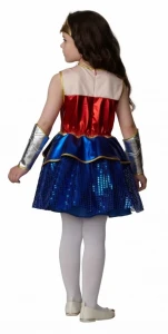 Карнавальный костюм «Чудо-Женщина» (Премиум) для девочек