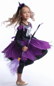 Маскарадный костюм Ведьмочка «Виола» для девочки