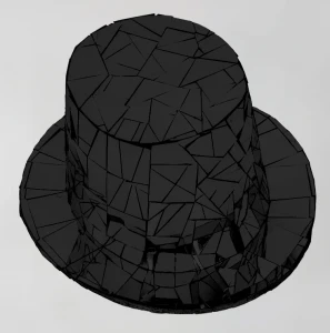 Зеркальный головной убор «Шляпа»