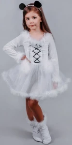 Карнавальный костюм «Белый Медведь» для девочки