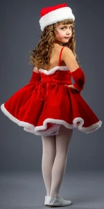 Карнавальный костюм «Малышка Санта» для девочки